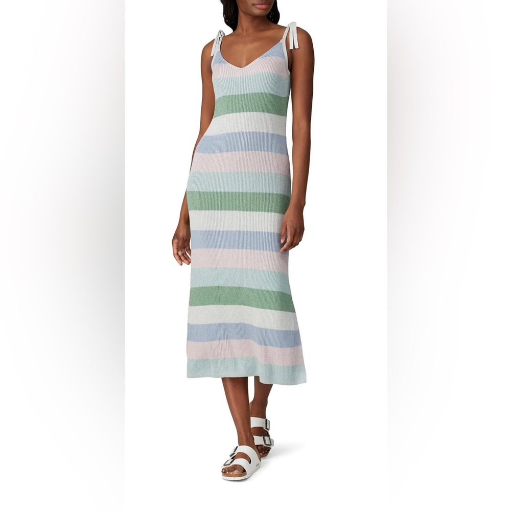 Charli Multicolor Pastel Striped Leora Sheath Dress Size XS $235